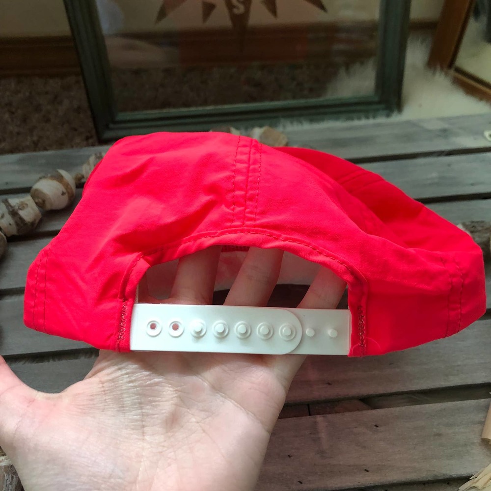 Vintage Rare Red Wing Shoes USA Heritage Boots Swingster Hat Pink Snapback - Picture 3 of 5